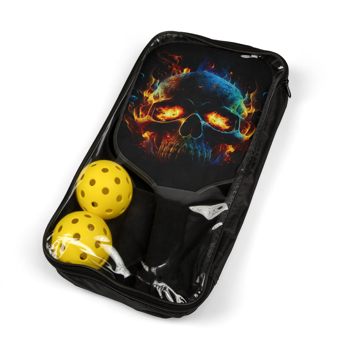 Skull on Eternal Fire  Pickleball Kit - Non-Personalized