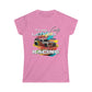 This Lady Loves Racing Cars Women's Cotton Softstyle T-Shirt