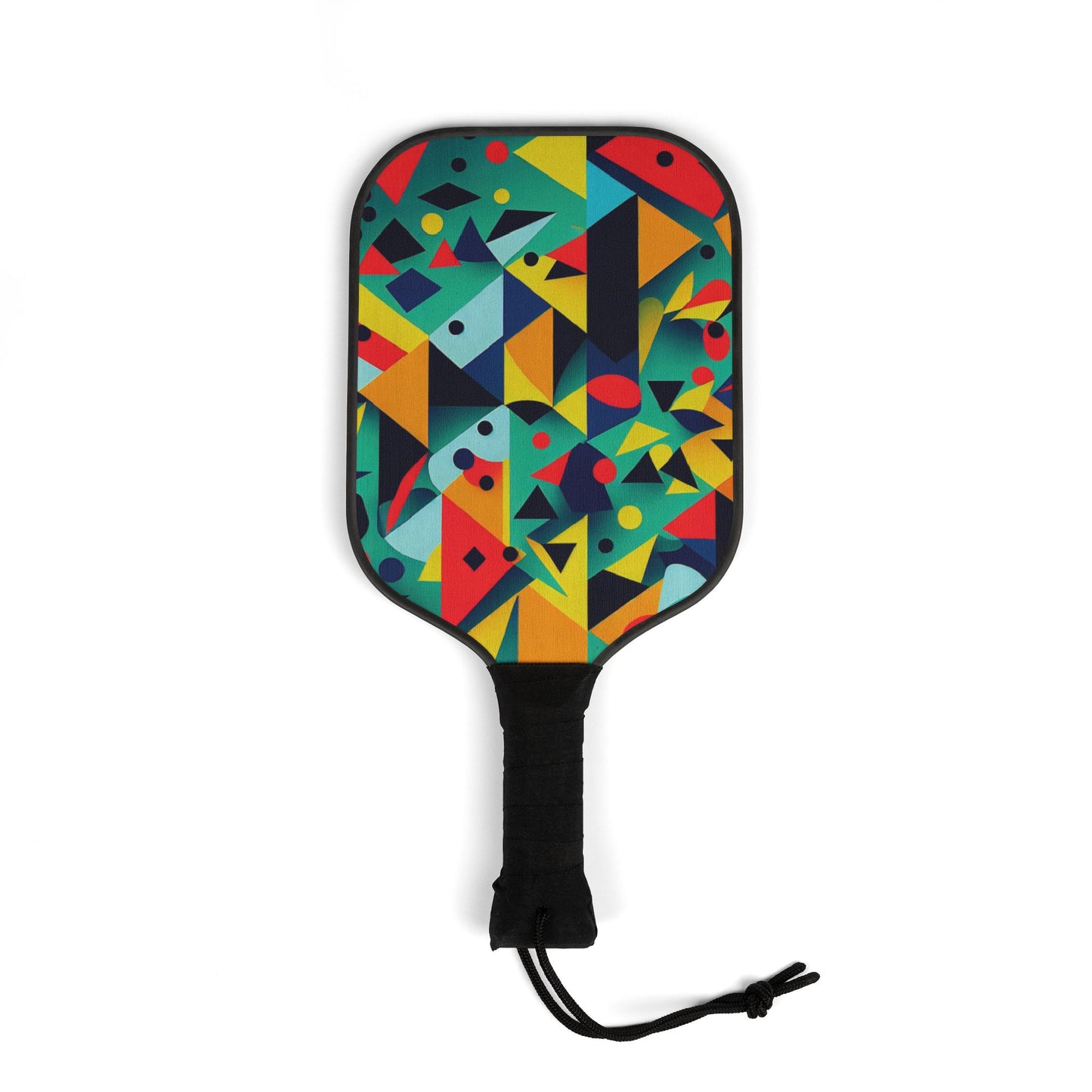 Colorful Geometric Pattern Pickleball Kit - Non-Personalized