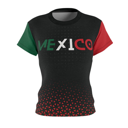 Mexico Tri-Color Text T-shirt for Women