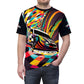 Full Speed Racing Car Adult Polyester T-Shirt, Men's Printed Short Sleeve Tee, Fast Car Shirt for Man