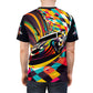 Full Speed Racing Car Adult Polyester T-Shirt, Men's Printed Short Sleeve Tee, Fast Car Shirt for Man