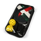 Tri-Color Green White and Red Geometric Pattern Pickleball Kit - Non-Personalized