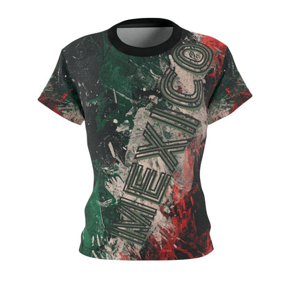 Green white and red Mexico T-shirt for Women