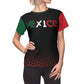 Mexico Tri-Color Text T-shirt for Women