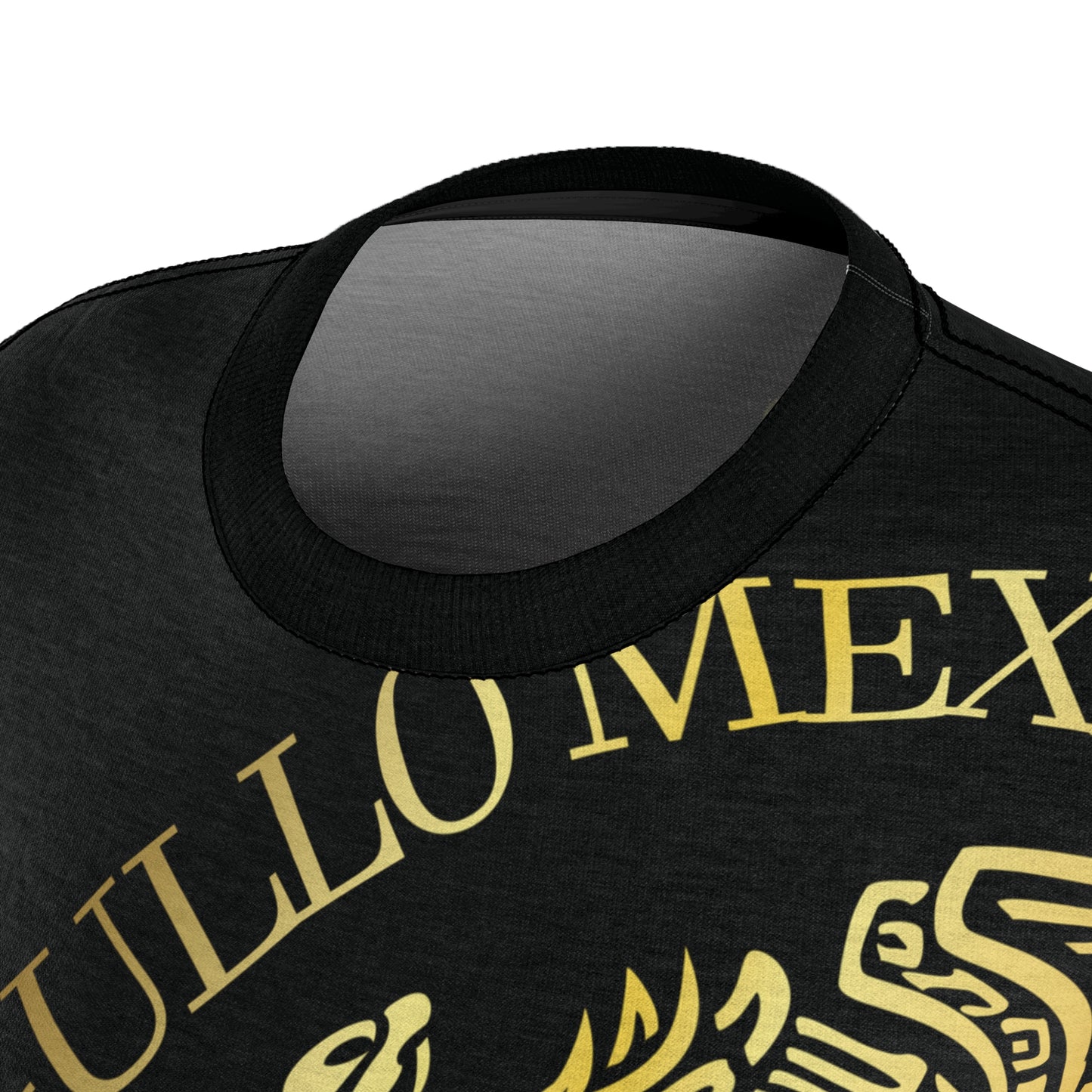 Golden-Black Mexican Flag Shield T-shirt for Women