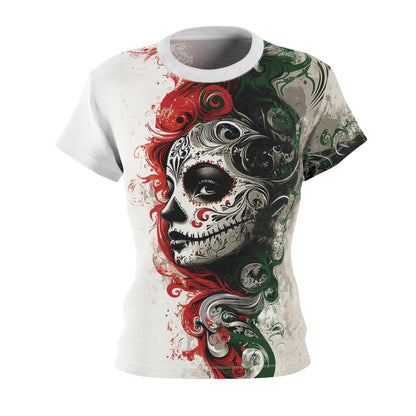 Mexican Catrina Face Tee for Woman