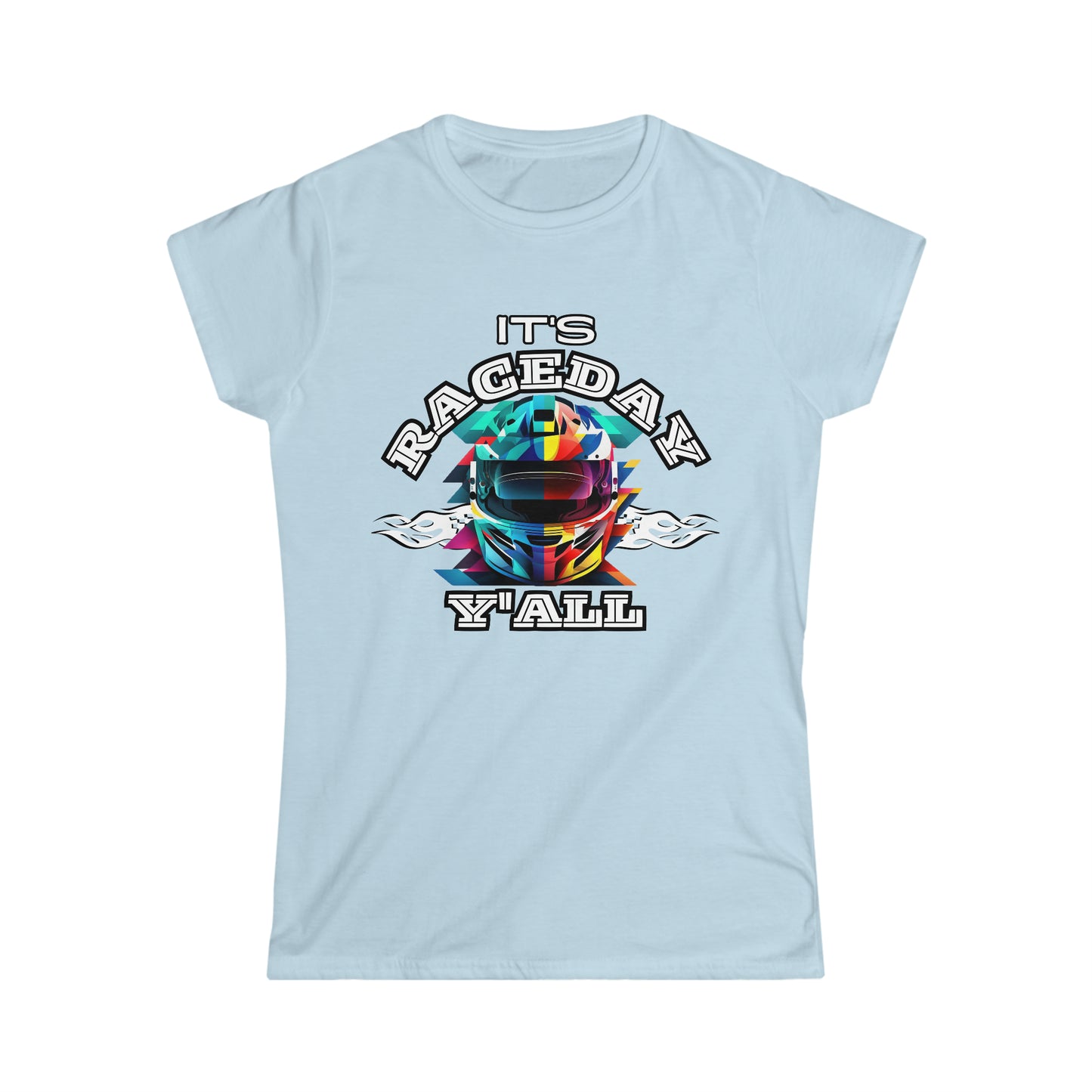 It's Raceday Y'all Helmet Women's Cotton Softstyle T-Shirt