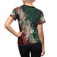 Green white and red Mexico T-shirt for Women