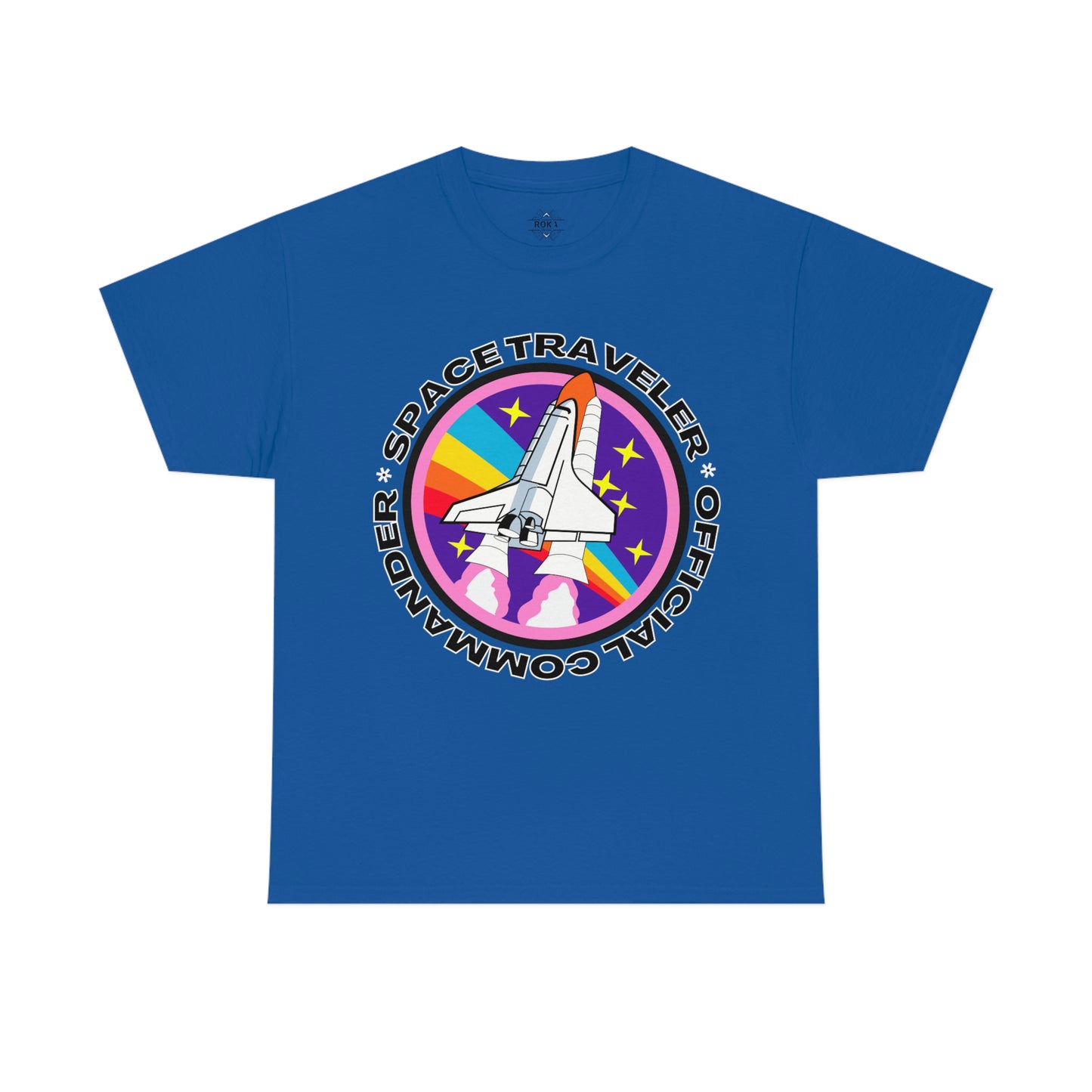 Space Traveler Commander Short Sleeve Tee | Unisex Heavy Cotton T-Shirt | Playera de Algodón | Rocketship T-shirt