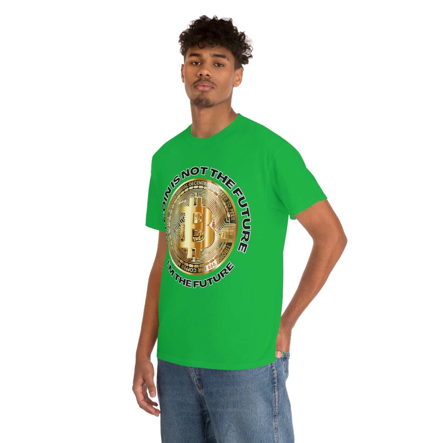 Bitcoin Is Not The Future Short Sleeve Tee | Unisex Heavy Cotton T-Shirt | Playera de Algodón