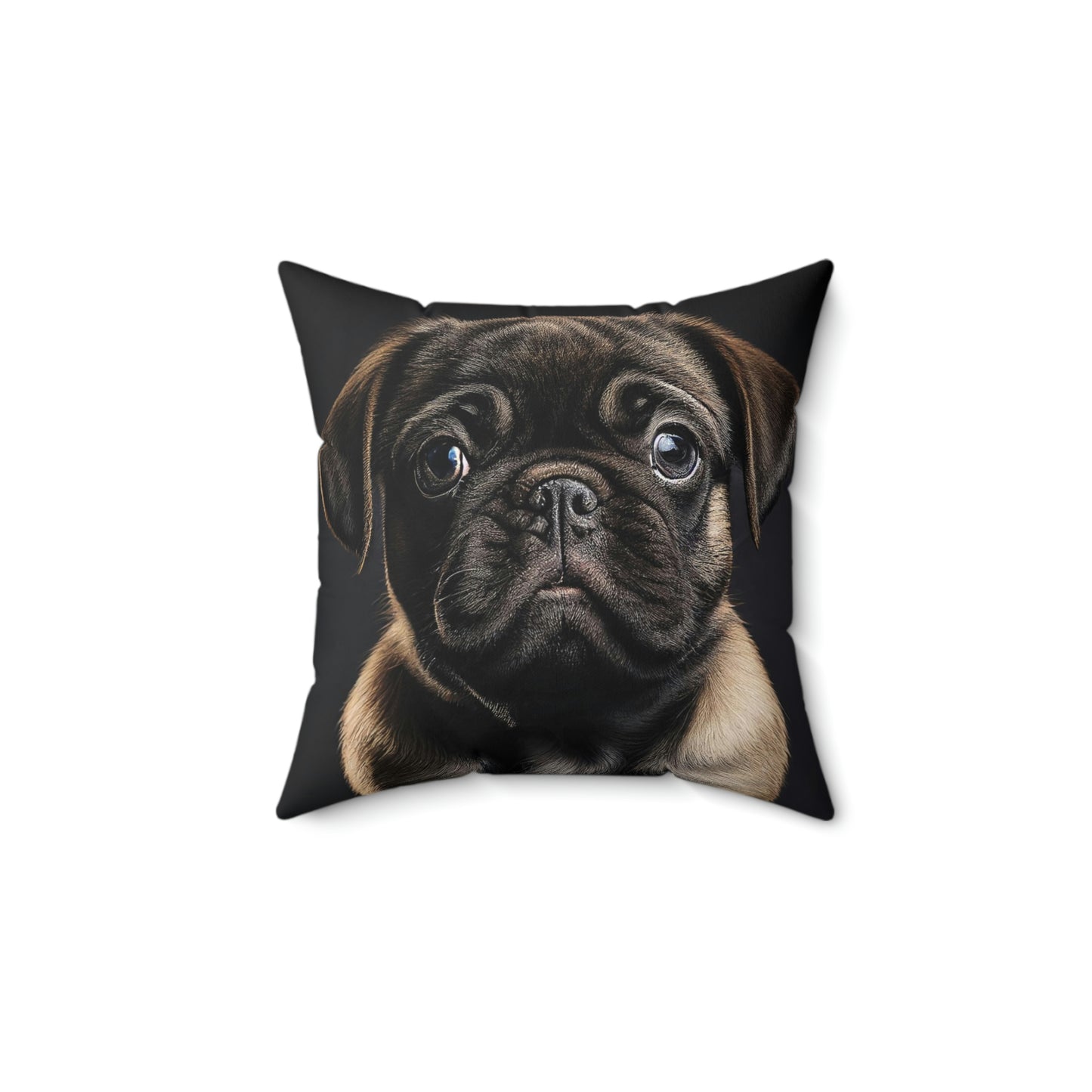 Pet Pillow Case | Pug Dog Face Pillow Cover | Square Pillow Case (14", 16", 18" or 20")