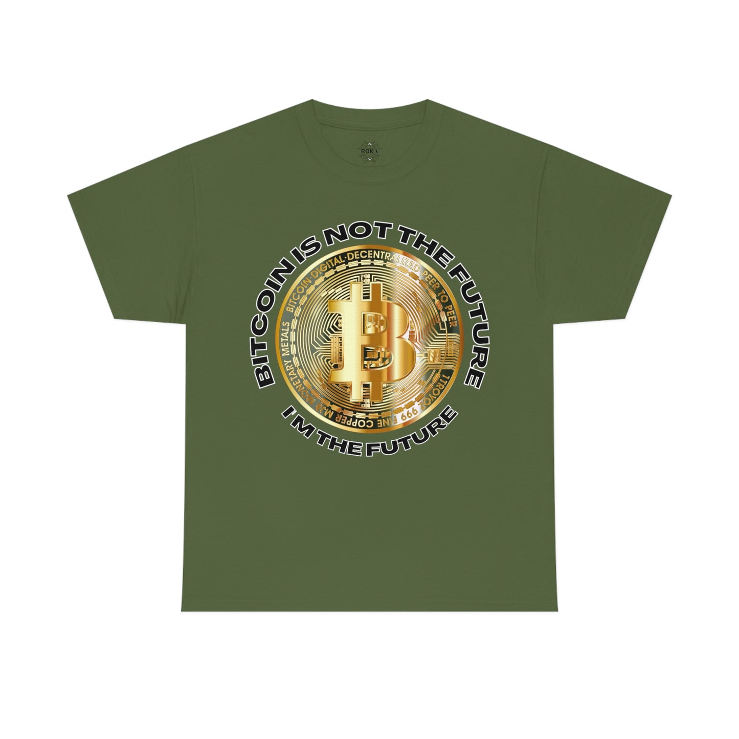 Bitcoin Is Not The Future Short Sleeve Tee | Unisex Heavy Cotton T-Shirt | Playera de Algodón