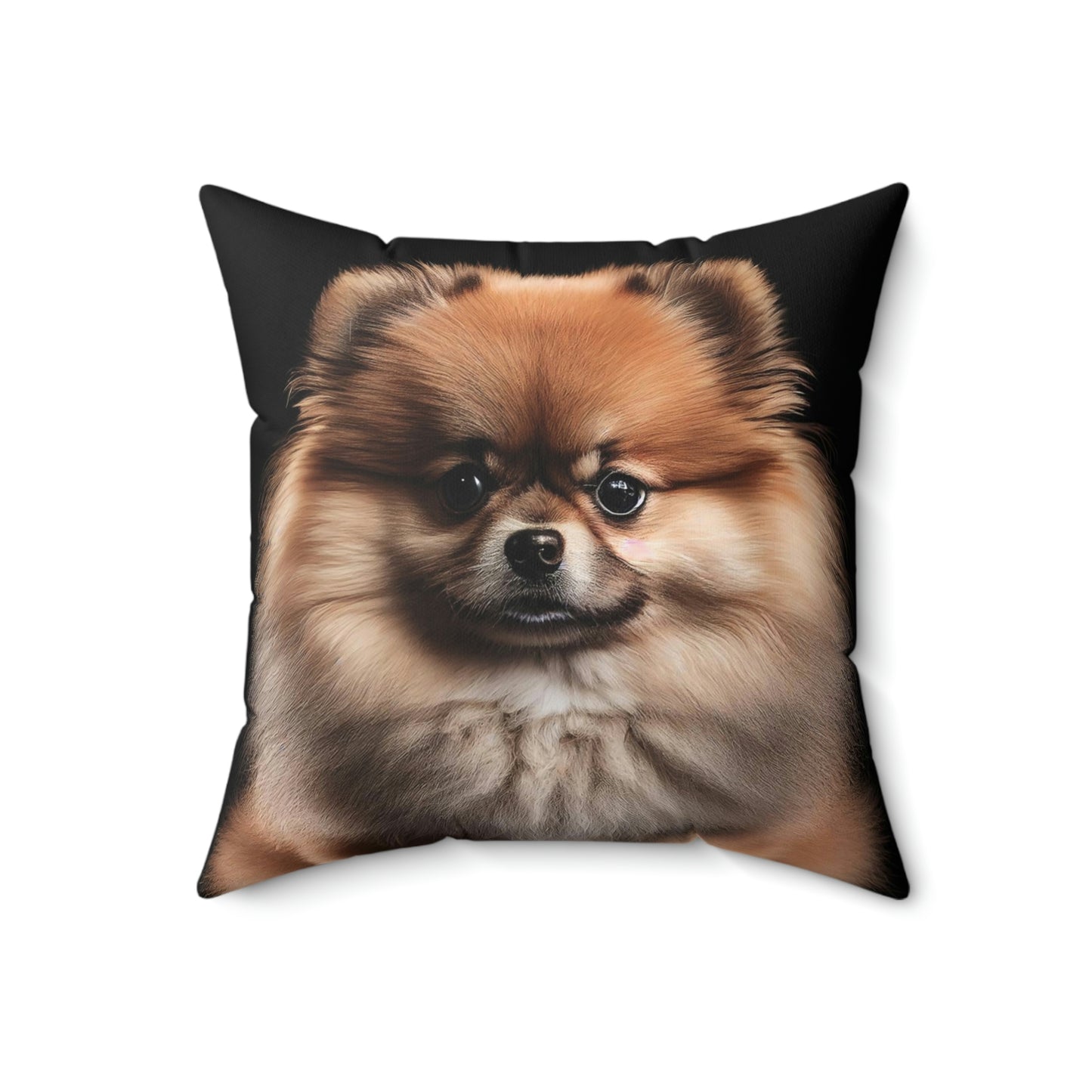 Pet Pillow Case | Pomeranian Dog Face Pillow Cover | Square Pillow Case (14", 16", 18" or 20")