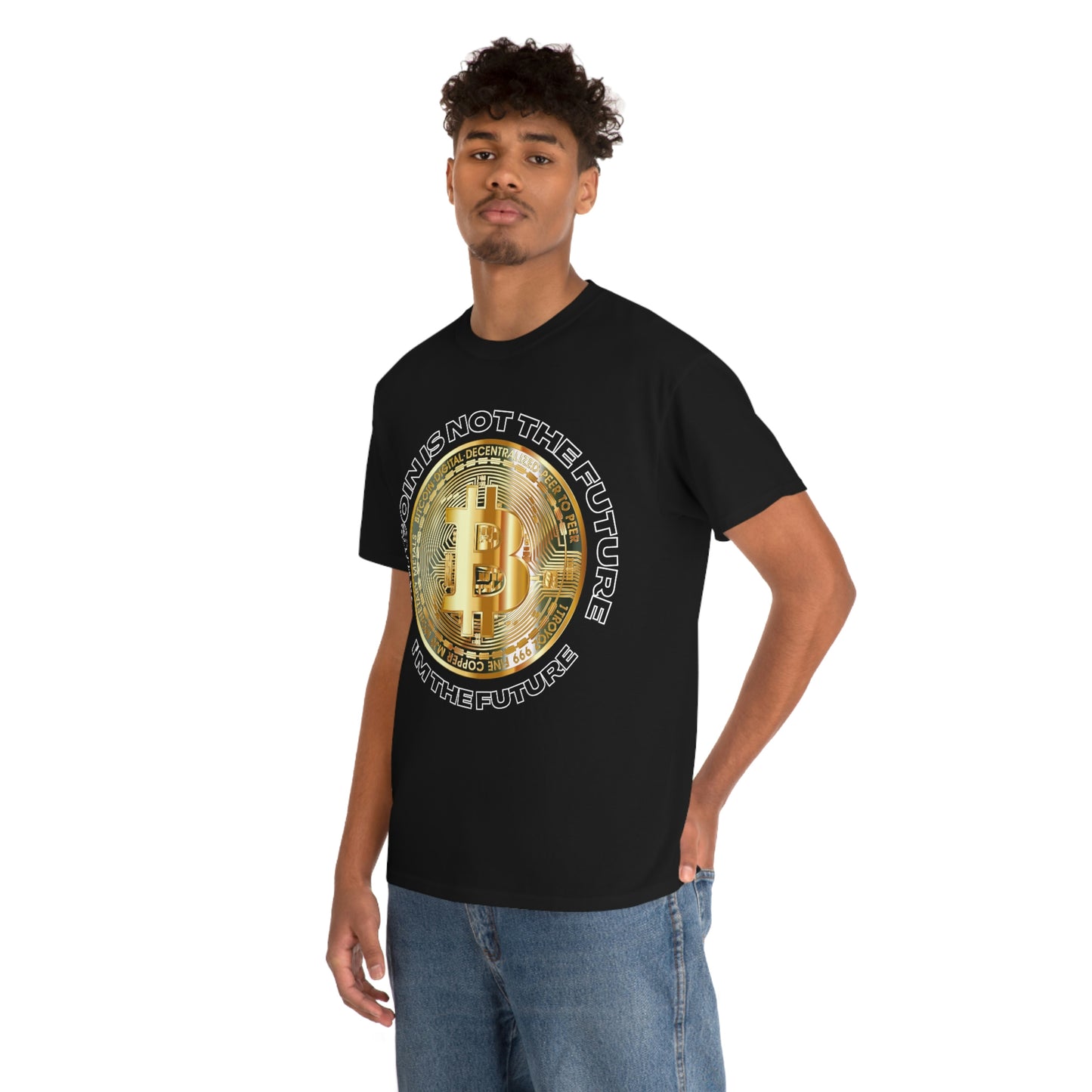 Bitcoin Is Not The Future Short Sleeve Tee | Unisex Heavy Cotton T-Shirt | Playera de Algodón