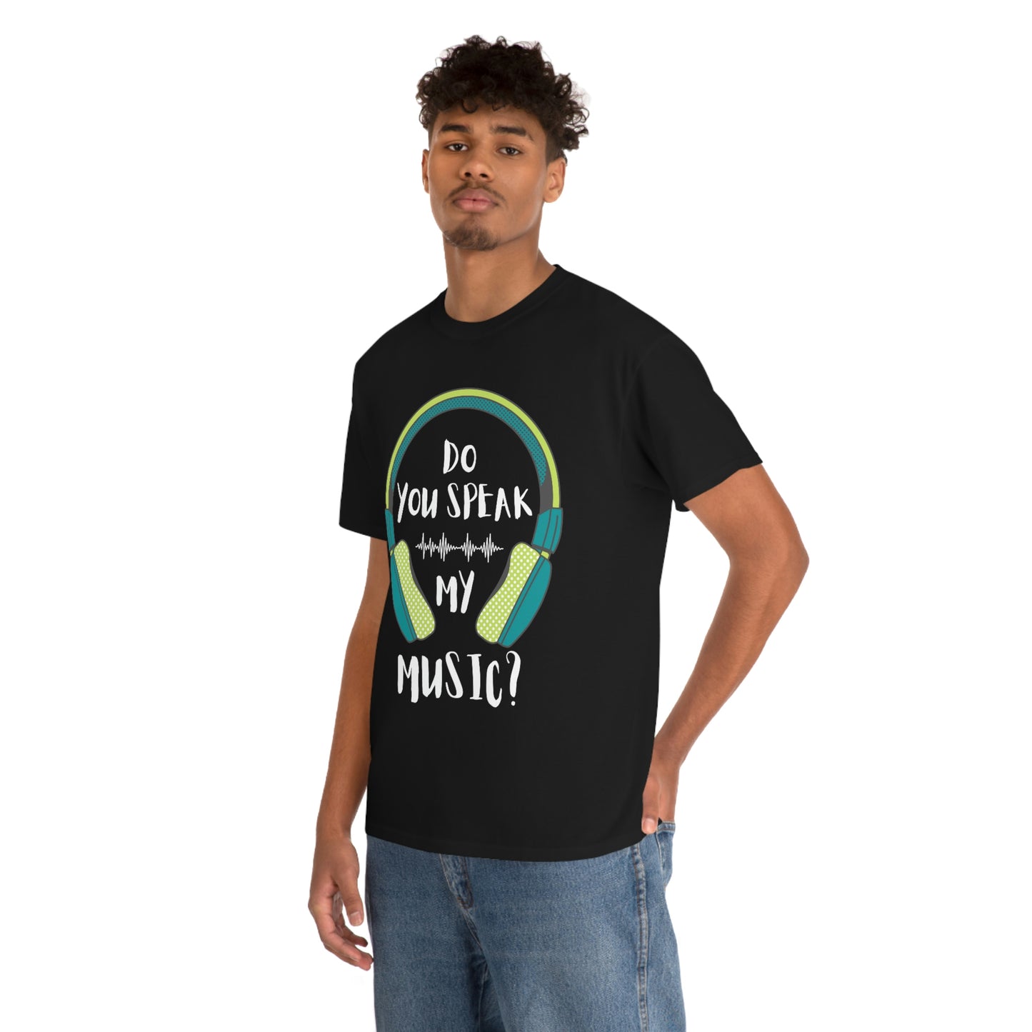 Do You Speak My Music Short Sleeve Tee | Unisex Heavy Cotton T-Shirt | Playera de Algodón