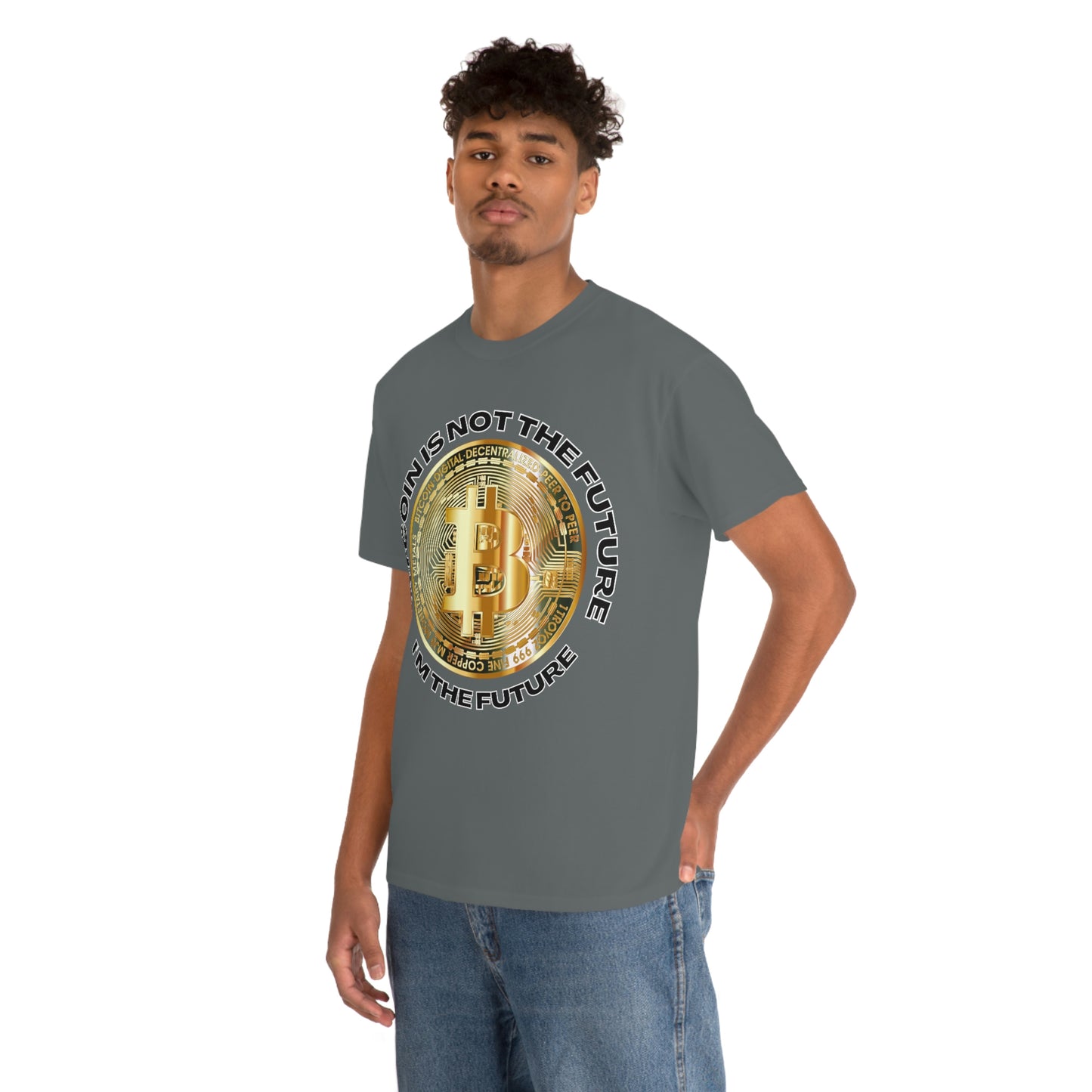 Bitcoin Is Not The Future Short Sleeve Tee | Unisex Heavy Cotton T-Shirt | Playera de Algodón