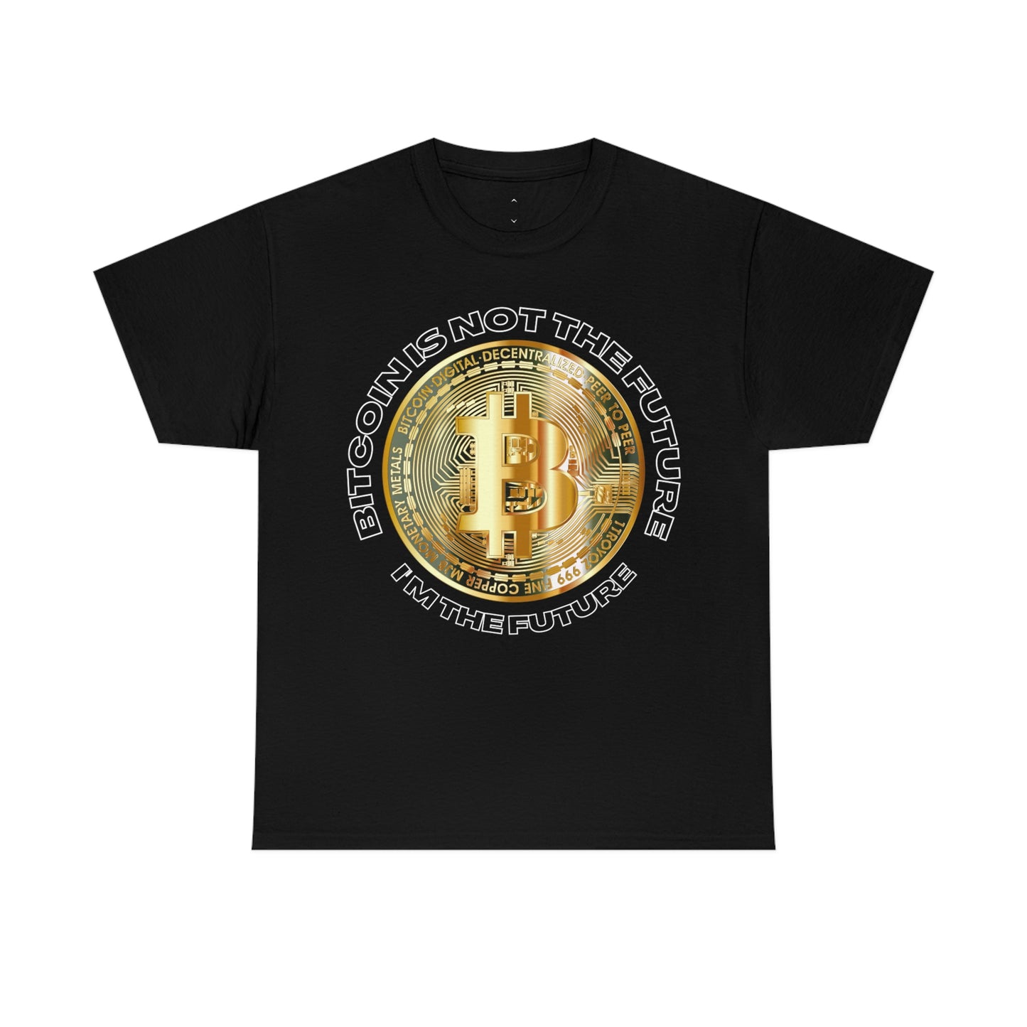 Bitcoin Is Not The Future Short Sleeve Tee | Unisex Heavy Cotton T-Shirt | Playera de Algodón