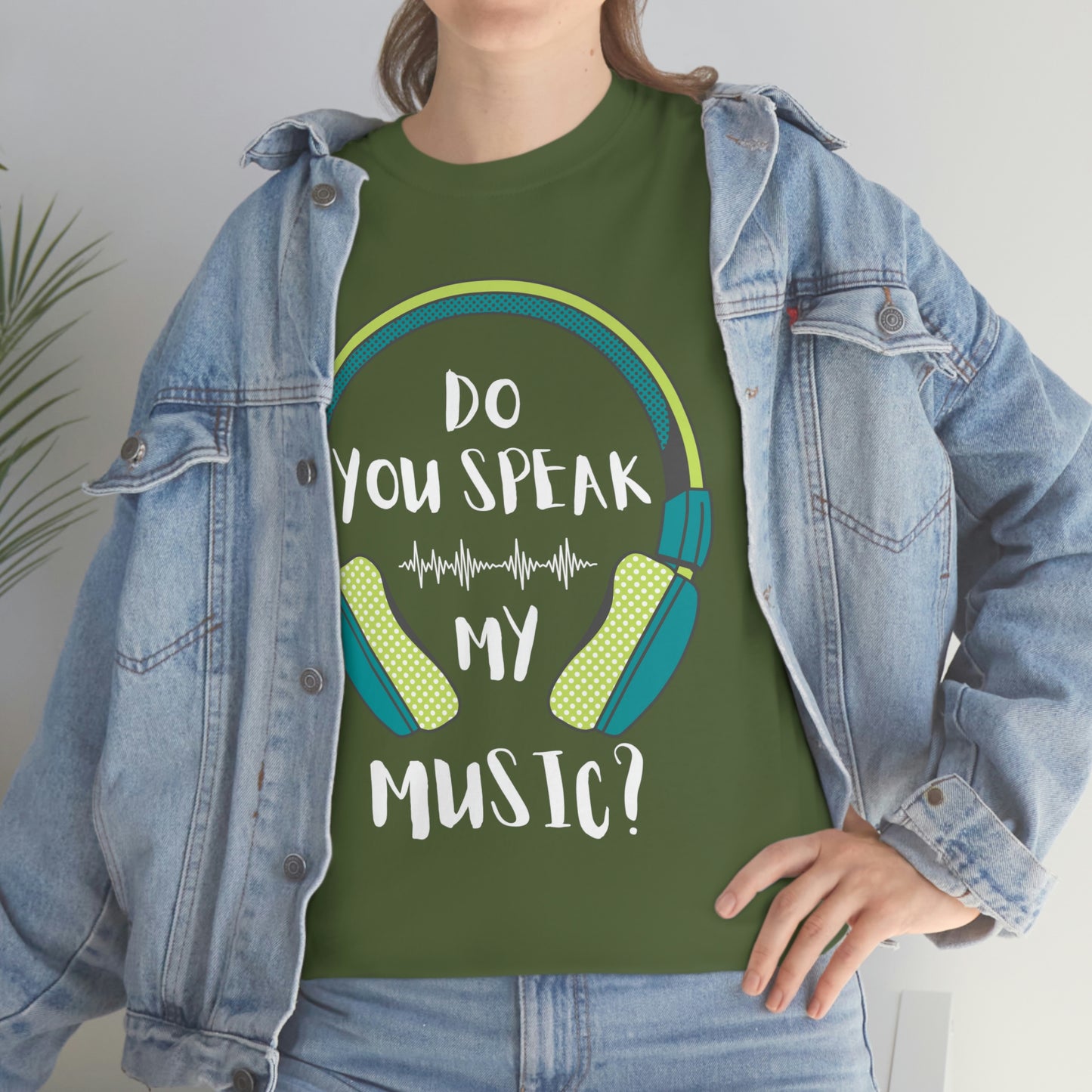 Do You Speak My Music Short Sleeve Tee | Unisex Heavy Cotton T-Shirt | Playera de Algodón