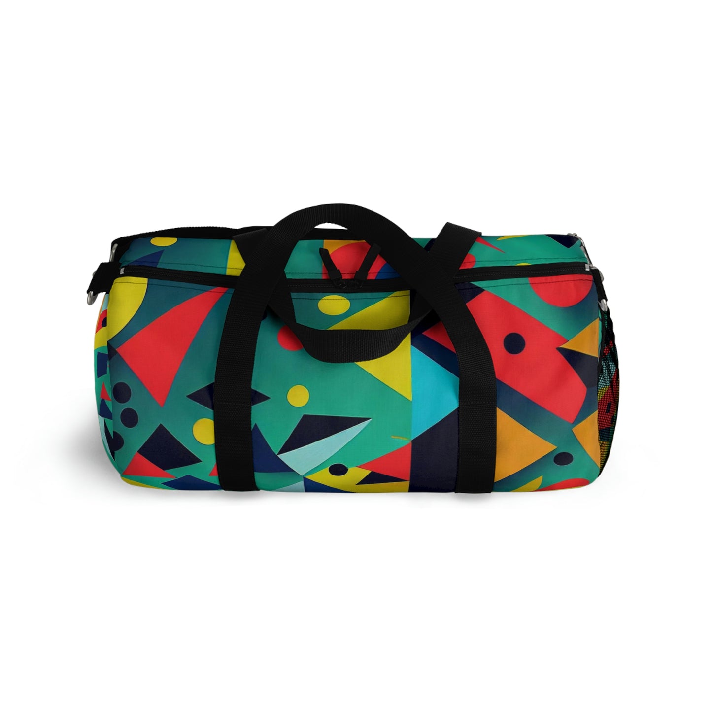 Duffel Bag | Multi-color Geometric Shapes Duffel Bag | Gym Bag | Carry-on or Personal Bag | Unisex Fitness Yoga Bag