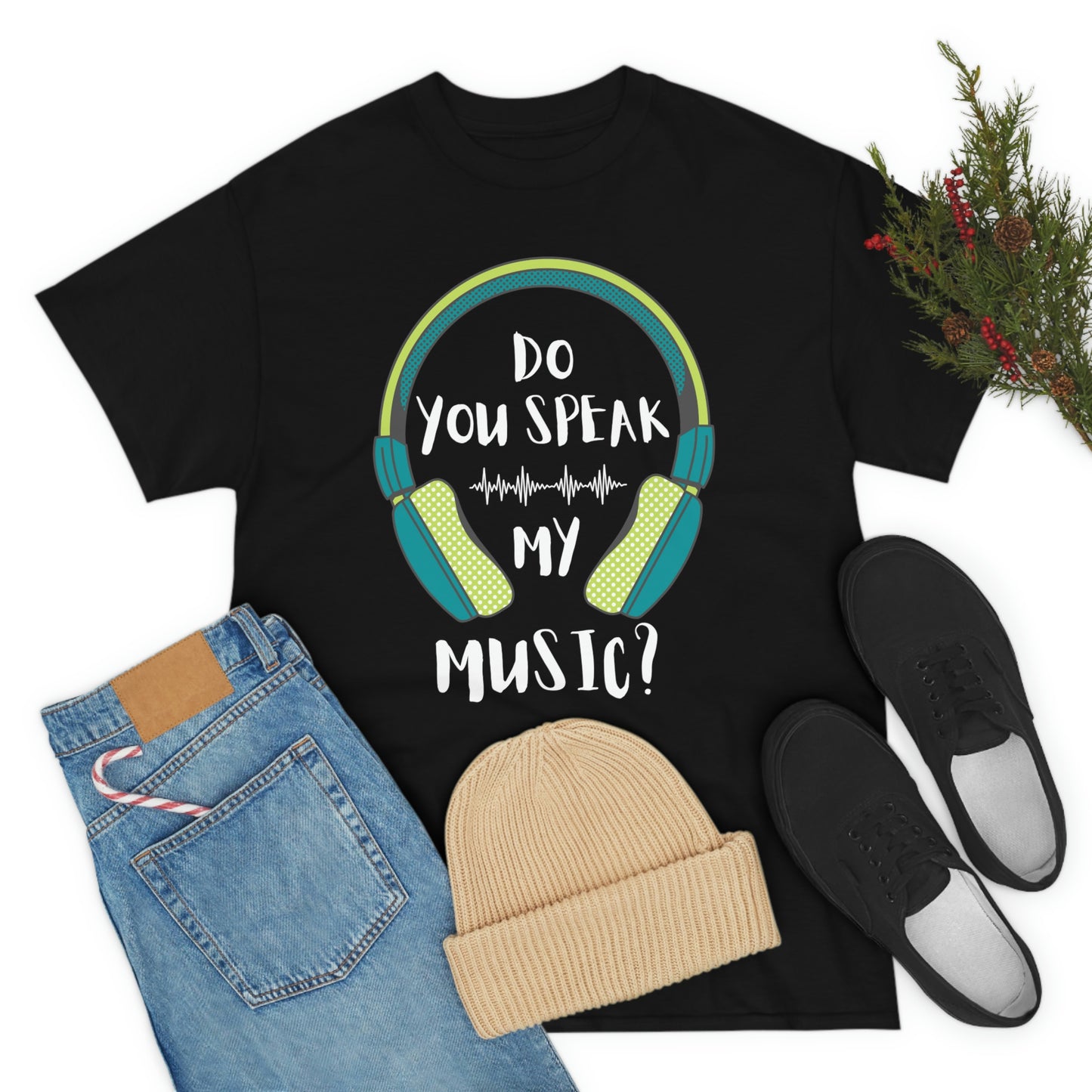 Do You Speak My Music Short Sleeve Tee | Unisex Heavy Cotton T-Shirt | Playera de Algodón