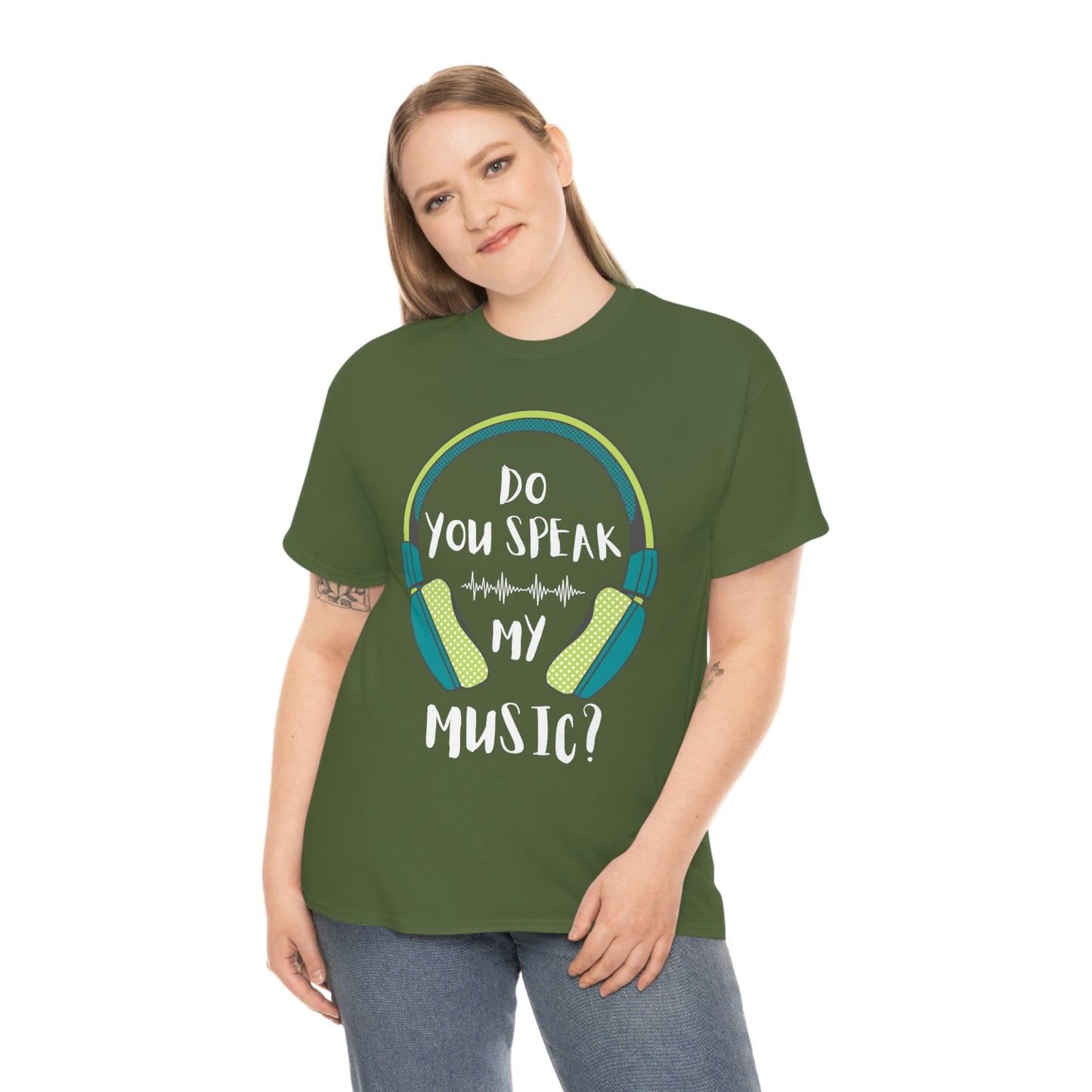 Do You Speak My Music Short Sleeve Tee | Unisex Heavy Cotton T-Shirt | Playera de Algodón