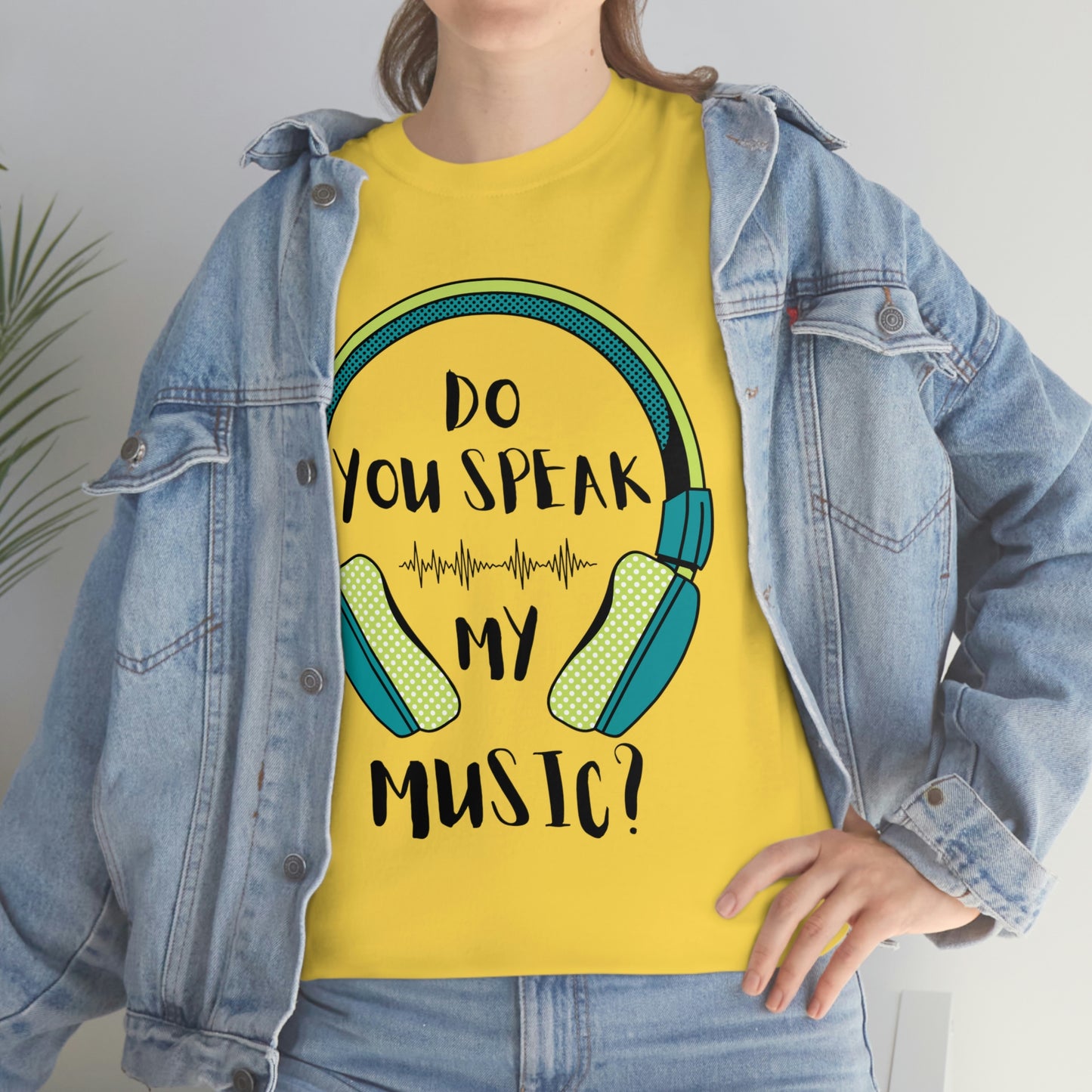 Do You Speak My Music Short Sleeve Tee | Unisex Heavy Cotton T-Shirt | Playera de Algodón