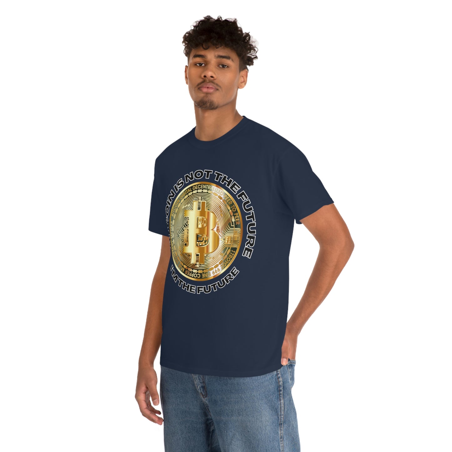 Bitcoin Is Not The Future Short Sleeve Tee | Unisex Heavy Cotton T-Shirt | Playera de Algodón