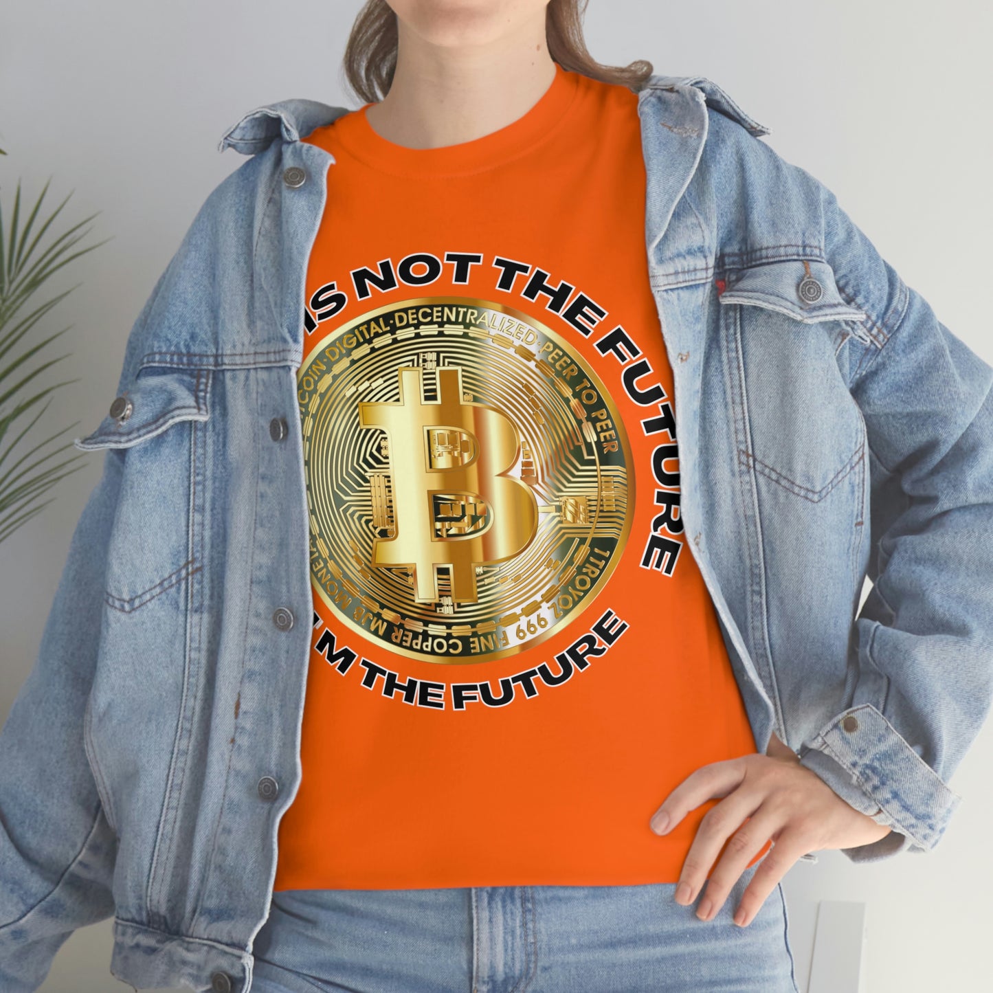 Bitcoin Is Not The Future Short Sleeve Tee | Unisex Heavy Cotton T-Shirt | Playera de Algodón