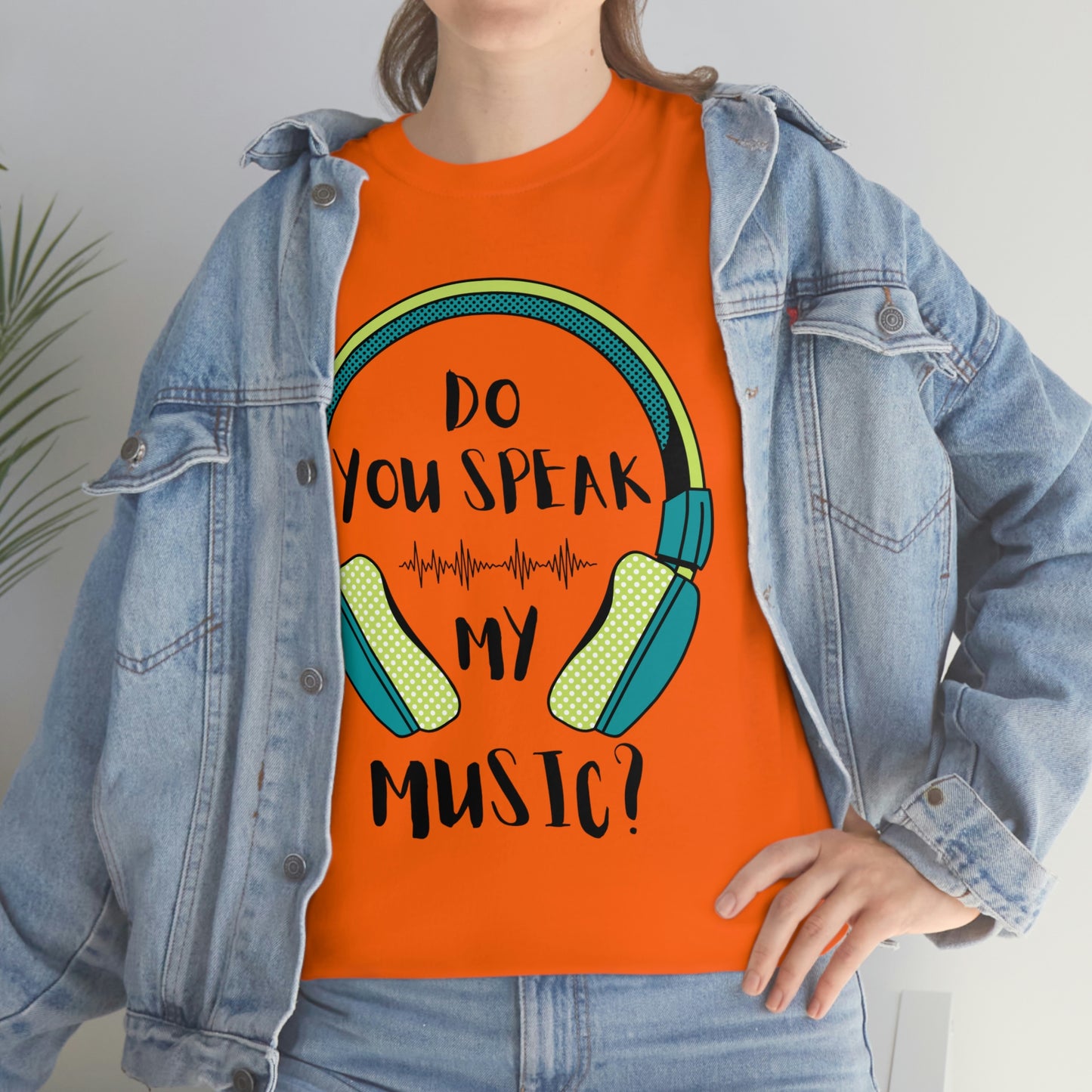 Do You Speak My Music Short Sleeve Tee | Unisex Heavy Cotton T-Shirt | Playera de Algodón