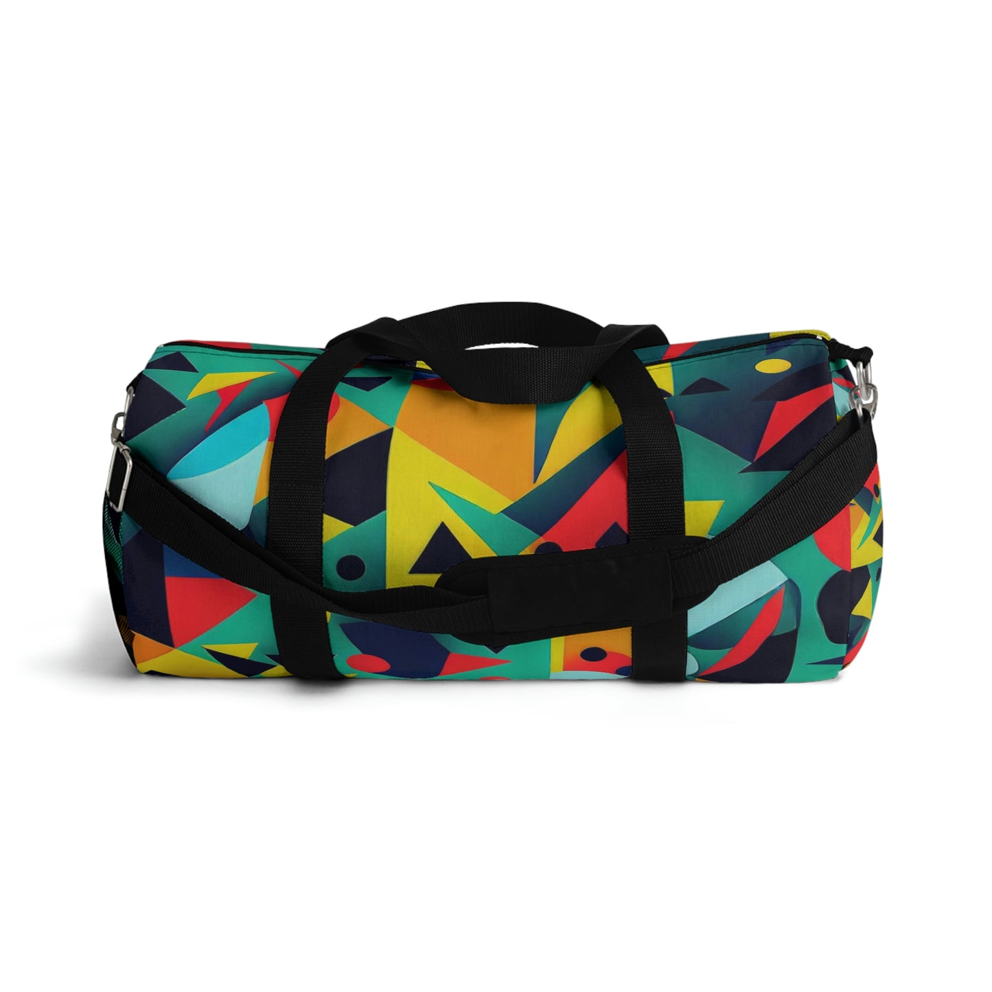 Duffel Bag | Multi-color Geometric Shapes Duffel Bag | Gym Bag | Carry-on or Personal Bag | Unisex Fitness Yoga Bag