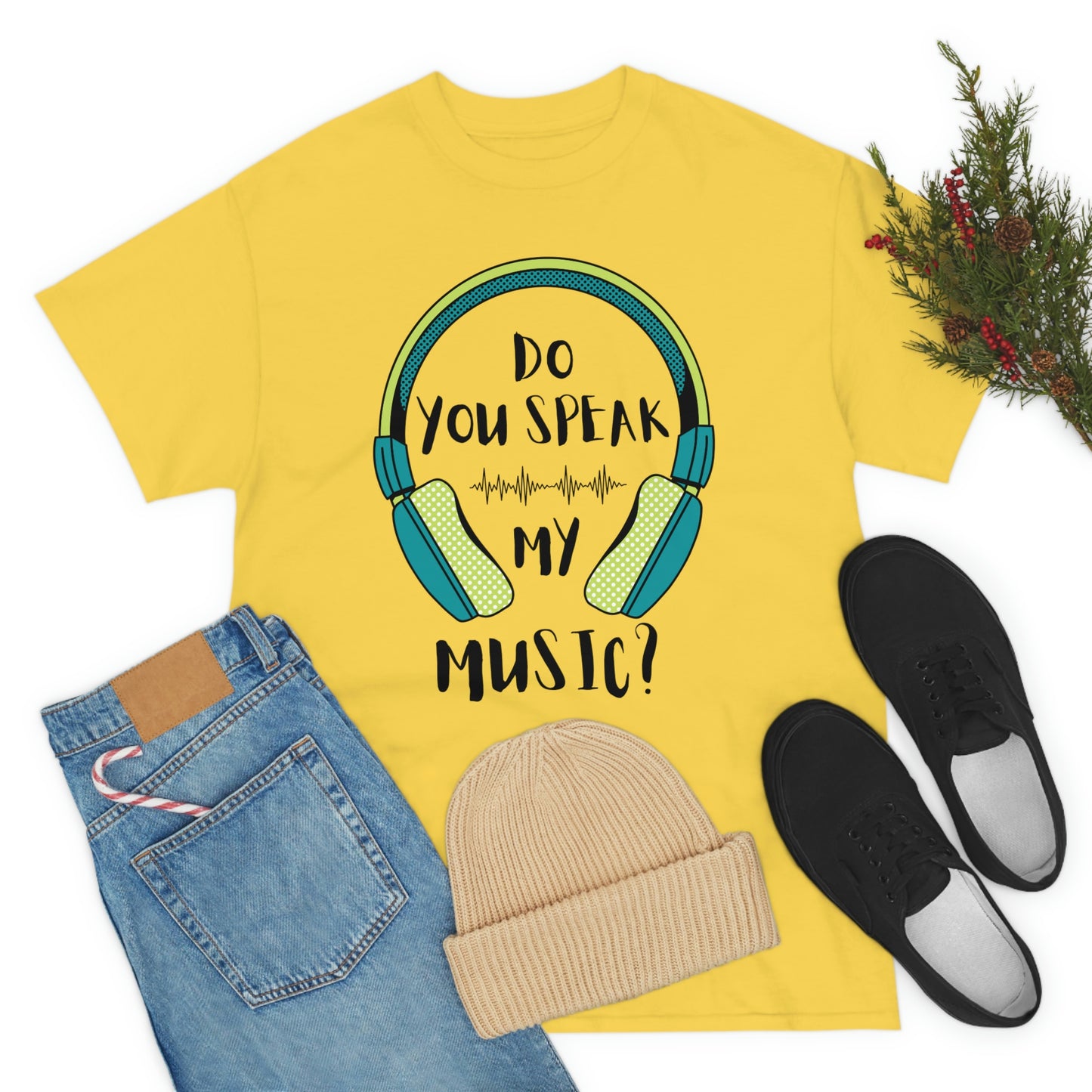 Do You Speak My Music Short Sleeve Tee | Unisex Heavy Cotton T-Shirt | Playera de Algodón