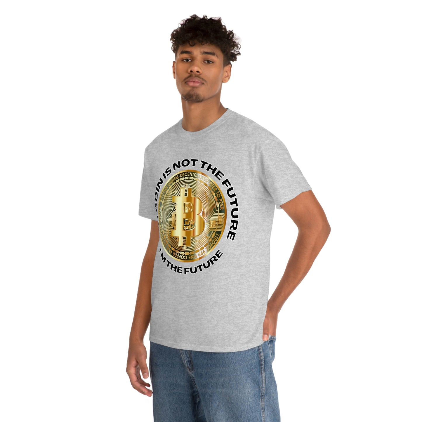 Bitcoin Is Not The Future Short Sleeve Tee | Unisex Heavy Cotton T-Shirt | Playera de Algodón