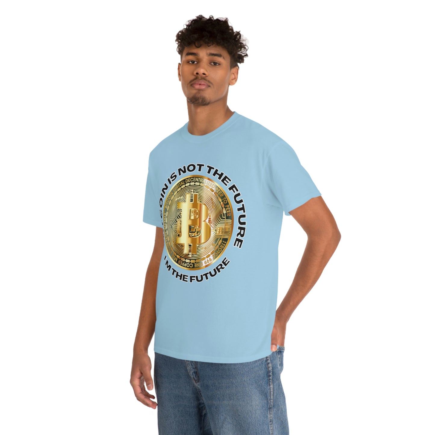 Bitcoin Is Not The Future Short Sleeve Tee | Unisex Heavy Cotton T-Shirt | Playera de Algodón