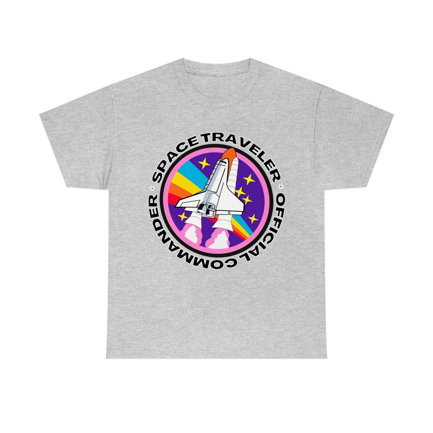 Space Traveler Commander Short Sleeve Tee | Unisex Heavy Cotton T-Shirt | Playera de Algodón | Rocketship T-shirt