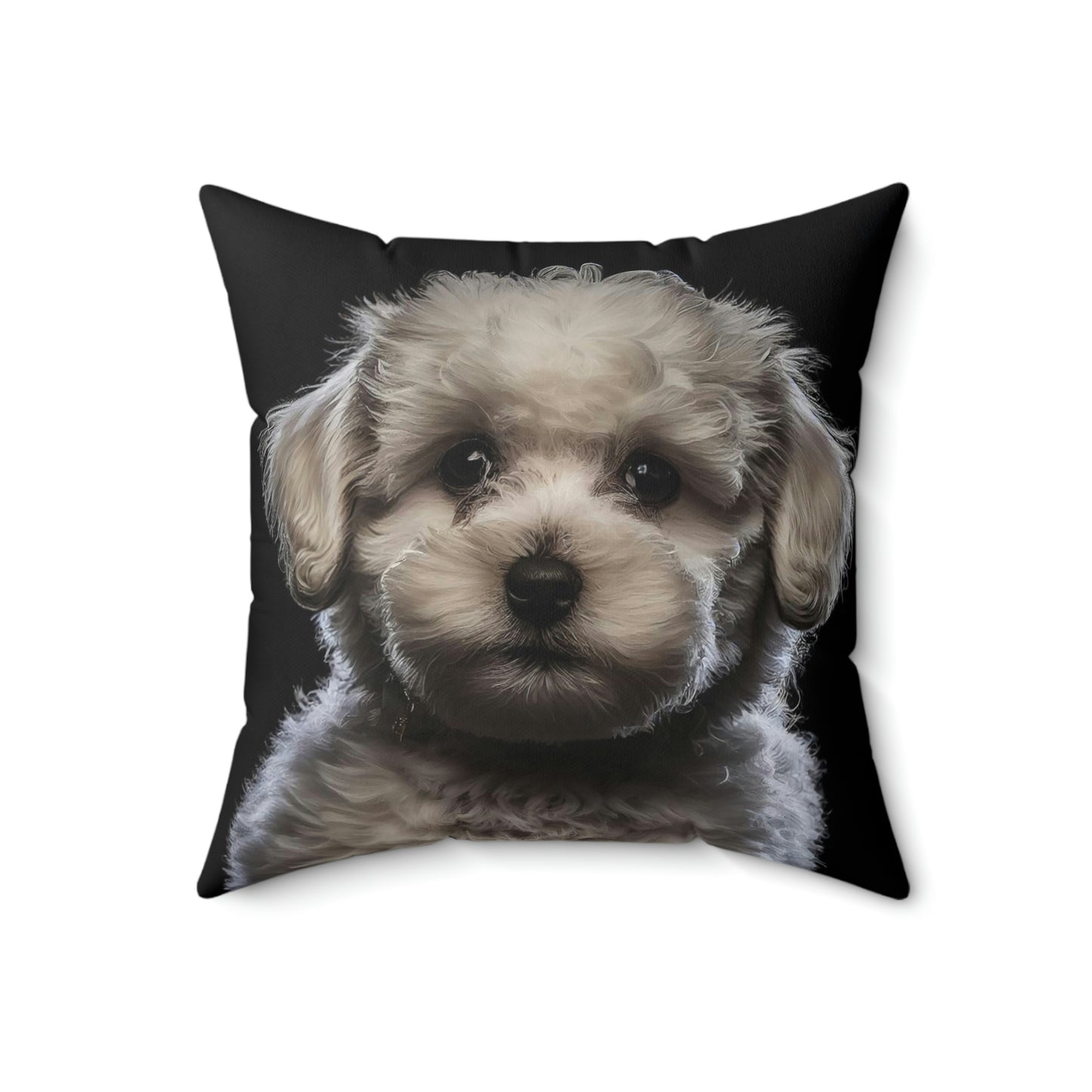 Pet Pillow Case | Bichon Dog Face Pillow Cover | Square Pillow Case (14", 16", 18" or 20")