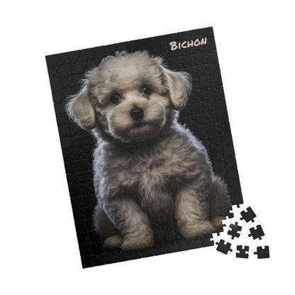 Bichon Puppy Dog Puzzle (110, 252, 500, 1014-piece) | Cute Little Dog Bichon Puzzle Game | Puzzle Game