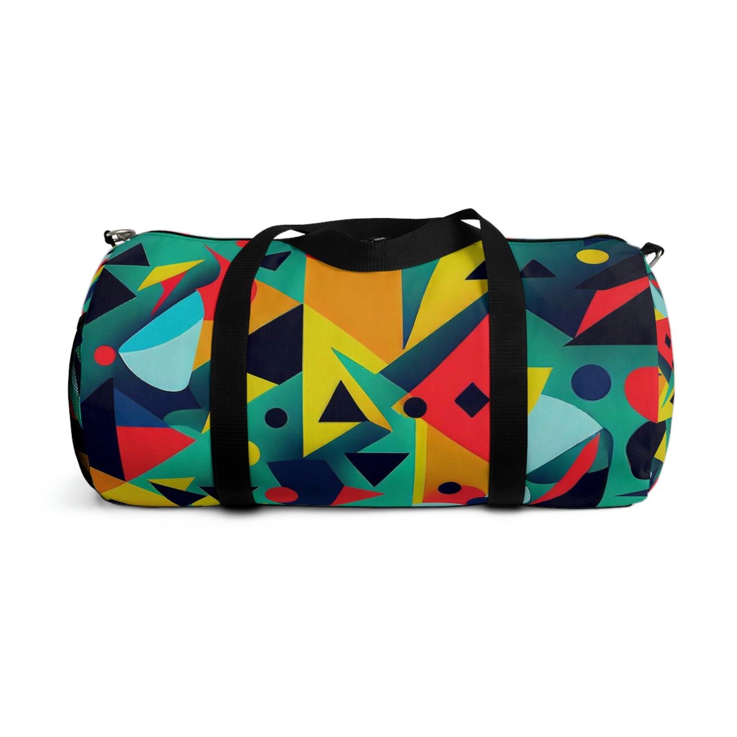 Duffel Bag | Multi-color Geometric Shapes Duffel Bag | Gym Bag | Carry-on or Personal Bag | Unisex Fitness Yoga Bag