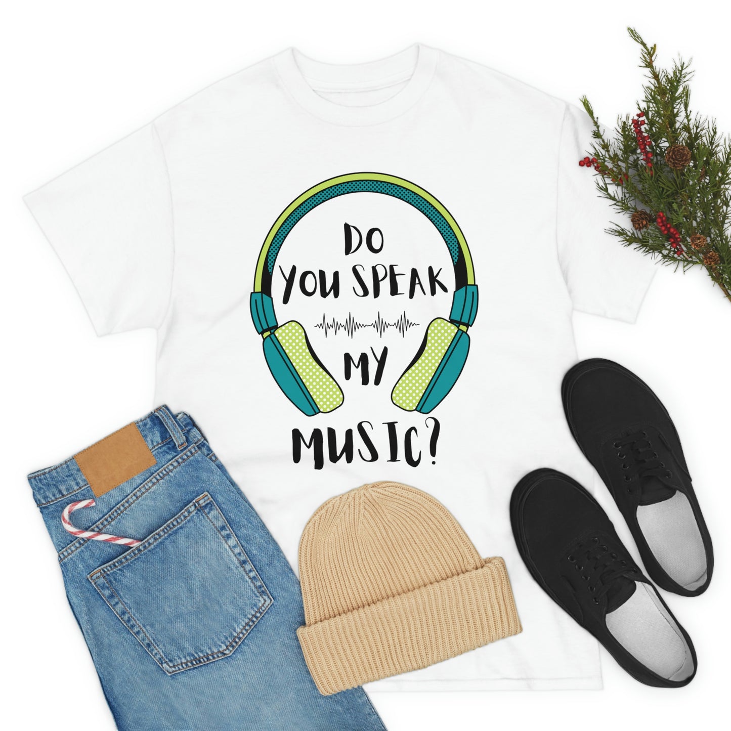 Do You Speak My Music Short Sleeve Tee | Unisex Heavy Cotton T-Shirt | Playera de Algodón