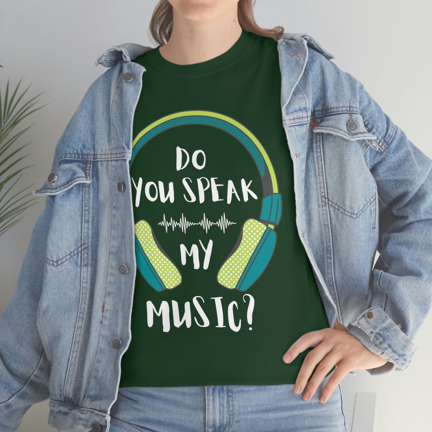 Do You Speak My Music Short Sleeve Tee | Unisex Heavy Cotton T-Shirt | Playera de Algodón