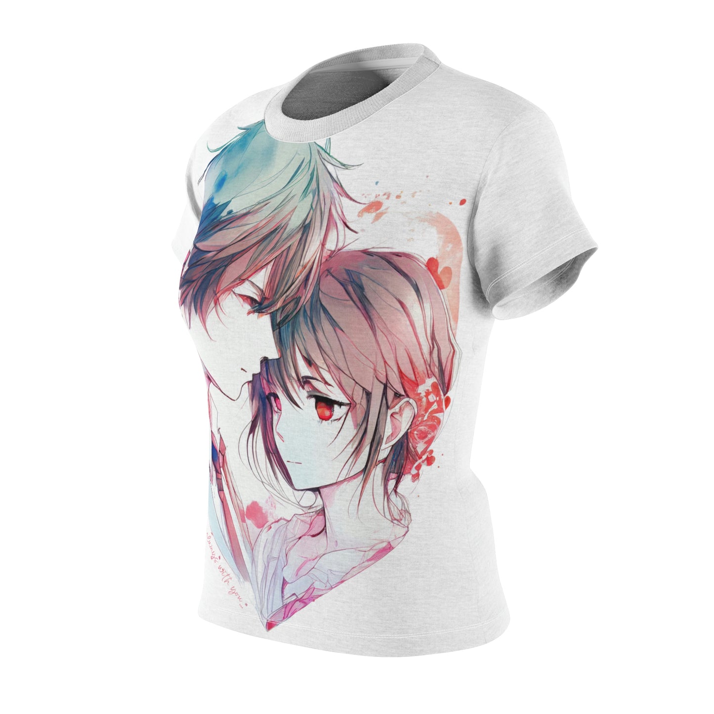 Women's Tee | Anime Style Couples T-Shirt for Woman | Printed Shirt for Her