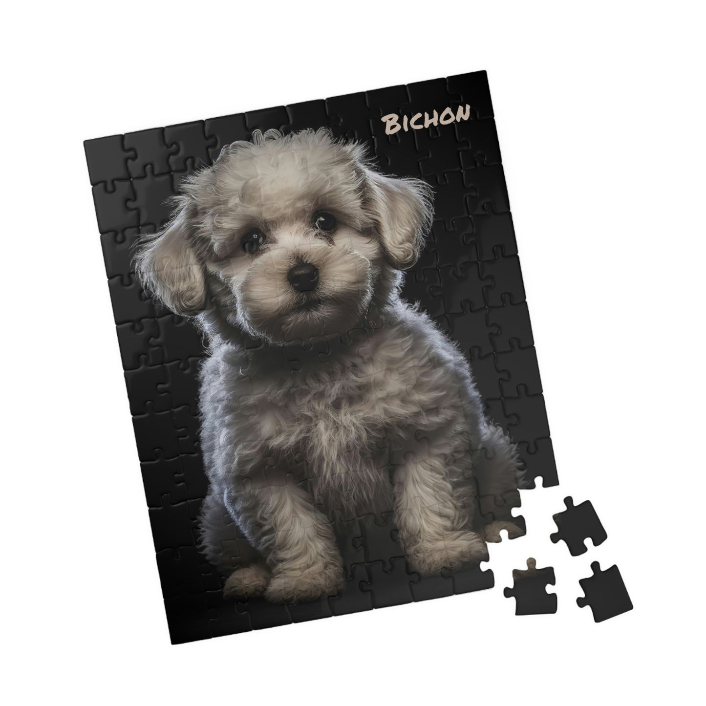 Bichon Puppy Dog Puzzle (110, 252, 500, 1014-piece) | Cute Little Dog Bichon Puzzle Game | Puzzle Game