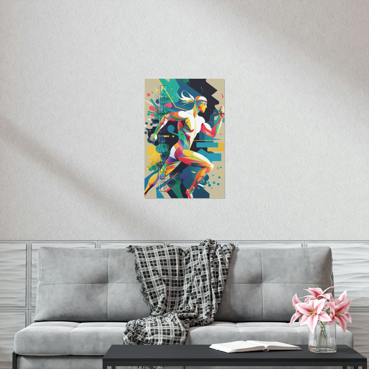 Performance Runner Premium Matte Posters | Abstract Runner Poster | Home and Business Posters