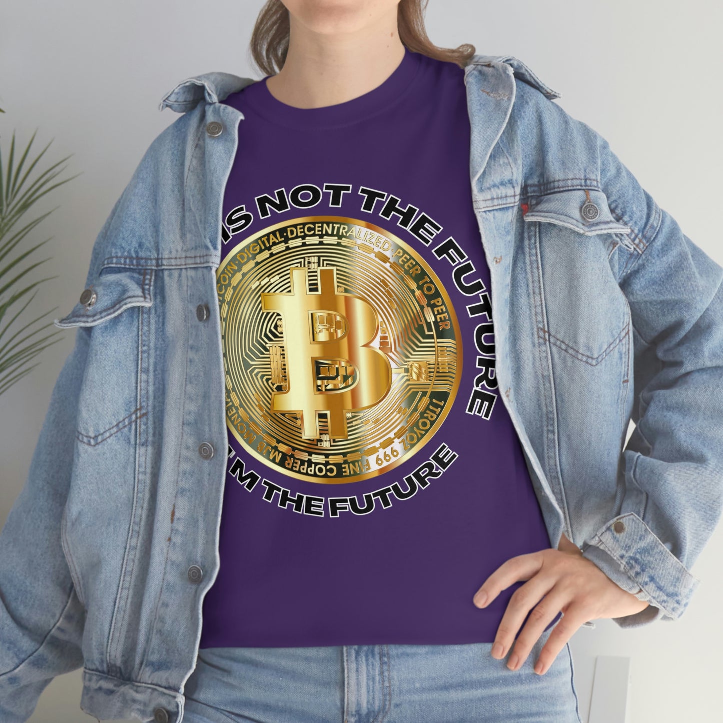 Bitcoin Is Not The Future Short Sleeve Tee | Unisex Heavy Cotton T-Shirt | Playera de Algodón