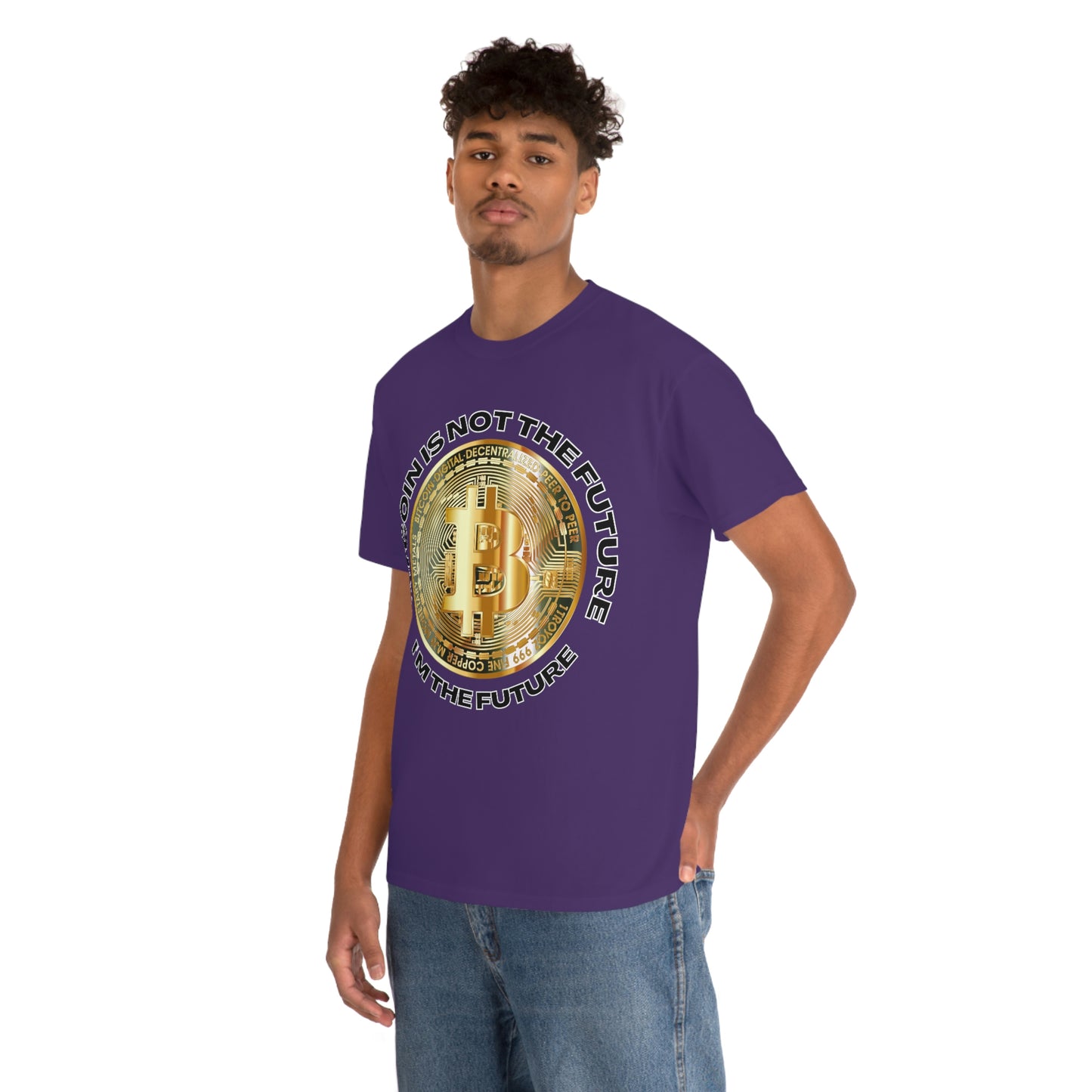 Bitcoin Is Not The Future Short Sleeve Tee | Unisex Heavy Cotton T-Shirt | Playera de Algodón