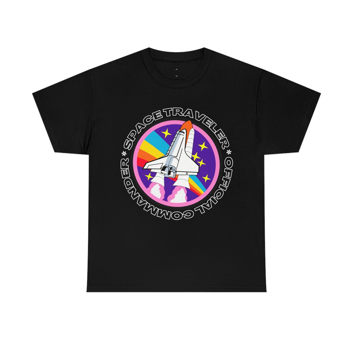 Space Traveler Commander Short Sleeve Tee | Unisex Heavy Cotton T-Shirt | Playera de Algodón | Rocketship T-shirt