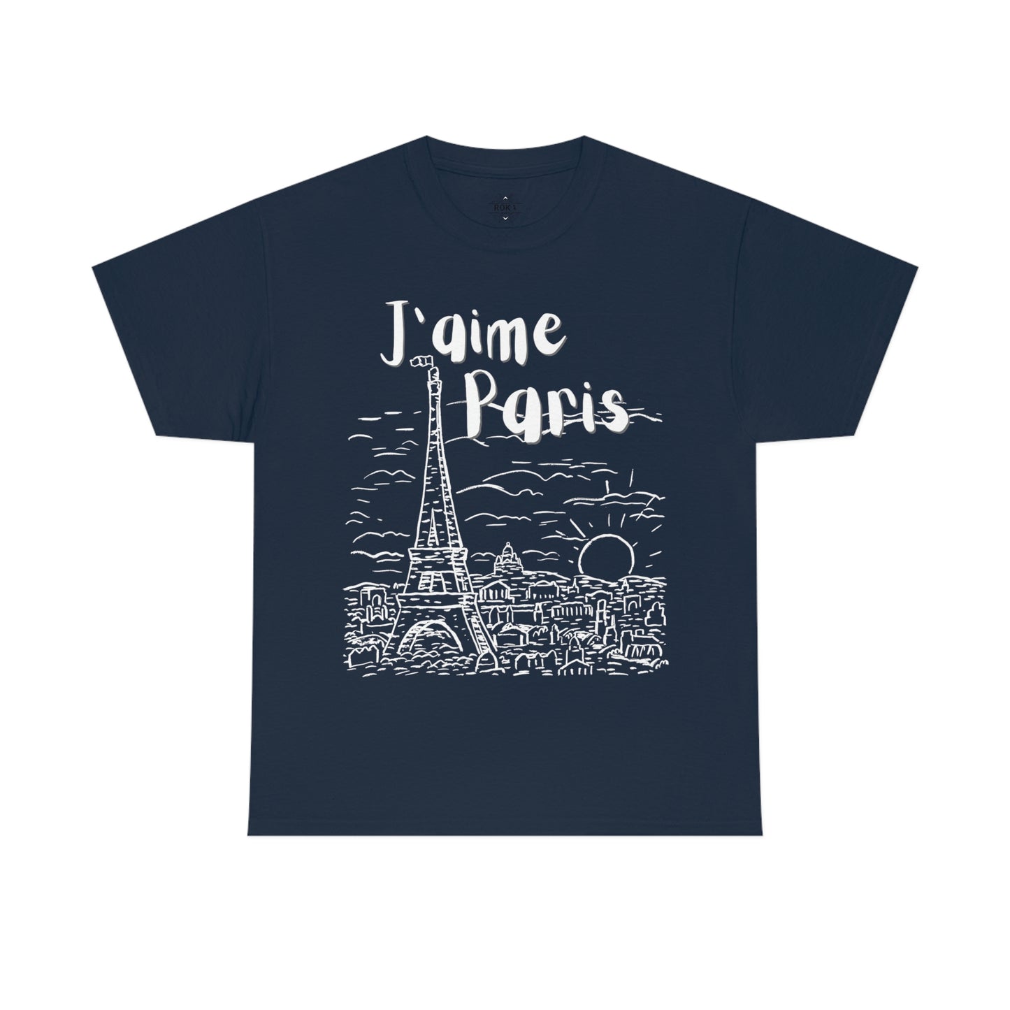 J'aime Paris Short Sleeve Tee | Unisex Heavy Cotton T-Shirt | Playera de Algodón | I love Paris T-shirt