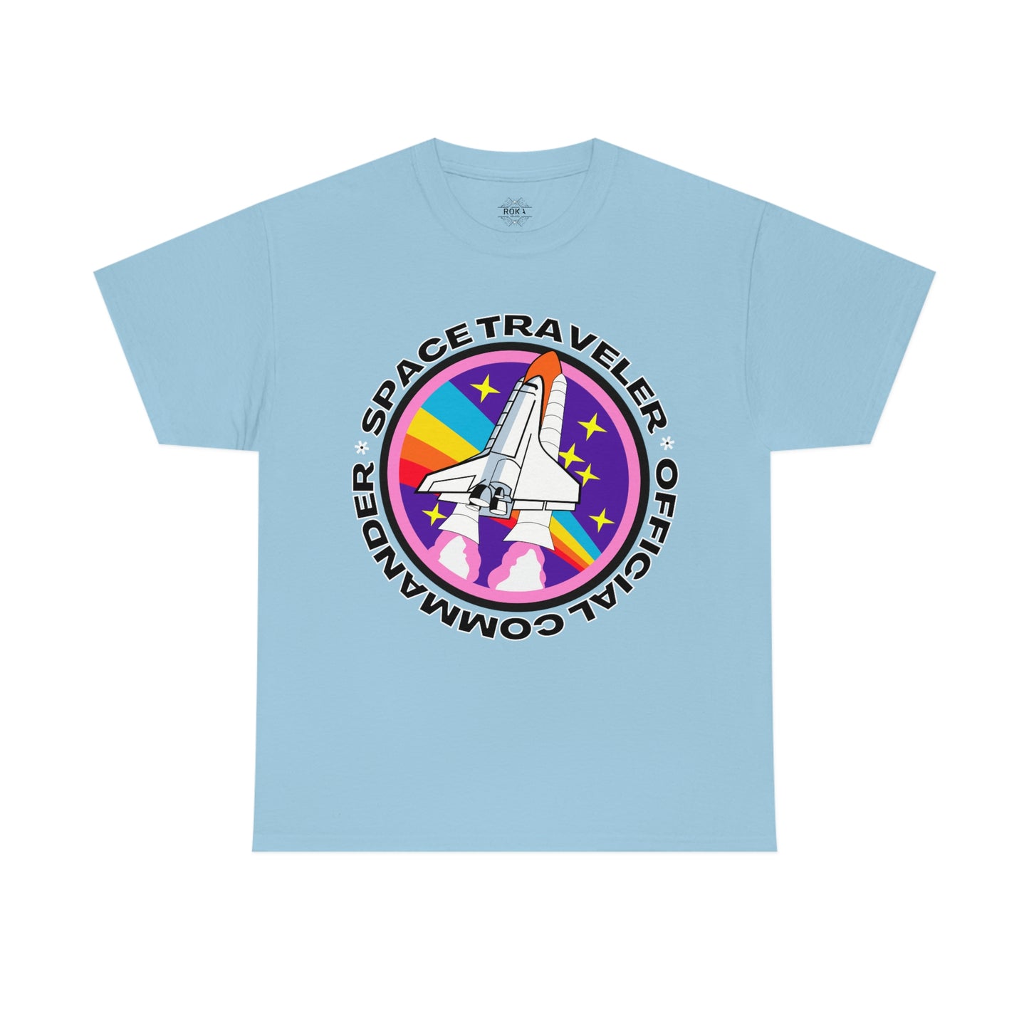 Space Traveler Commander Short Sleeve Tee | Unisex Heavy Cotton T-Shirt | Playera de Algodón | Rocketship T-shirt