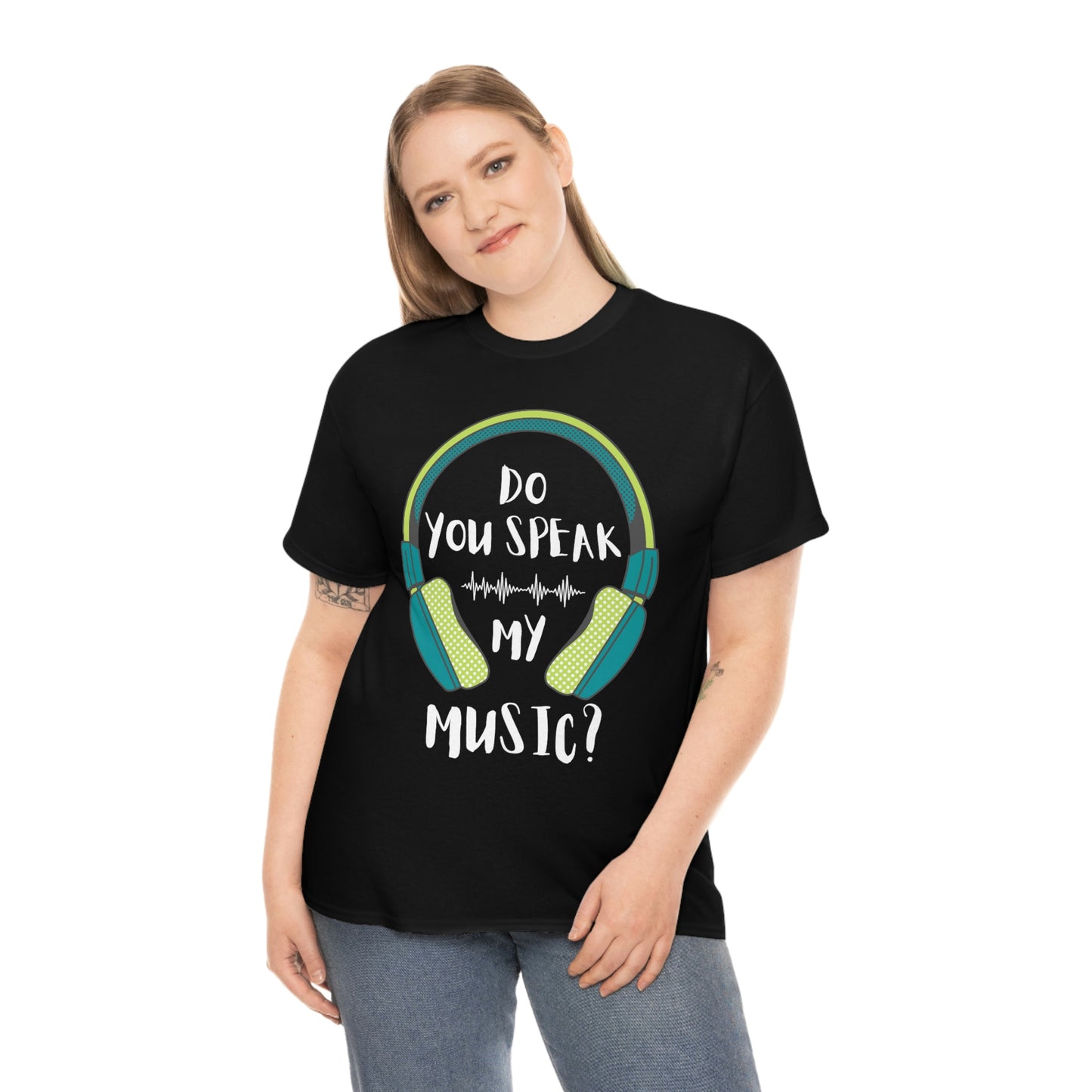 Do You Speak My Music Short Sleeve Tee | Unisex Heavy Cotton T-Shirt | Playera de Algodón