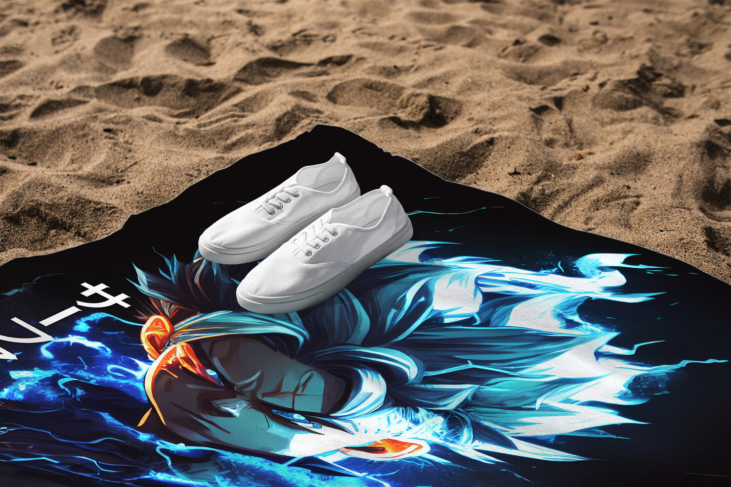 Anime Beach Towel: Surf Master | Absorbent Cotton-Polyester Pool Towel